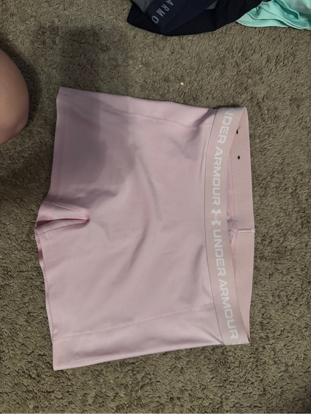 Under Armour Light Pink Women's Compression Bike Shorts